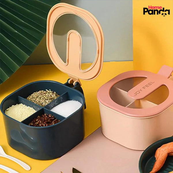 4 in 1 Plastic Kitchen Spice Box