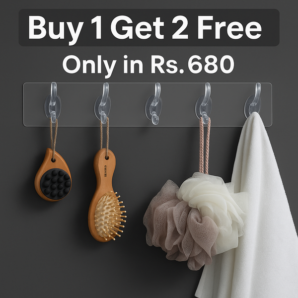 Silicon Six Hook Hanger (Buy 1 Get 2 Free)