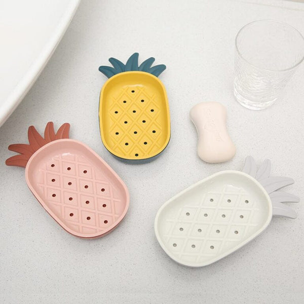 Pineapple-Shaped Soap Dish with Drainage