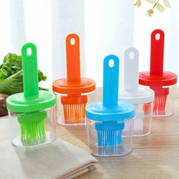 High Temperature Portable Silicone Resistant Oil Brush And Bottle